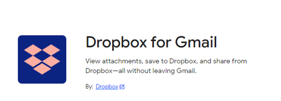 Dropbox Gmail Extension