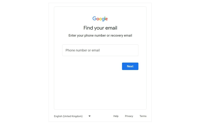 Find Gmail Account