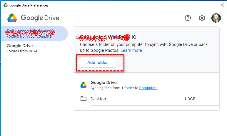 Google Drive for Desktop Choose Folder