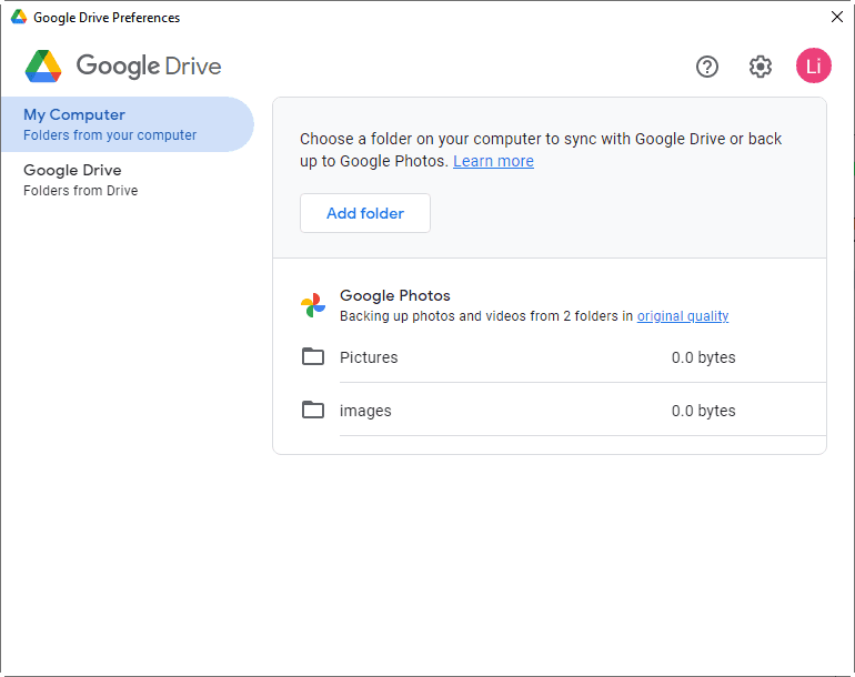 Google Drive Interface