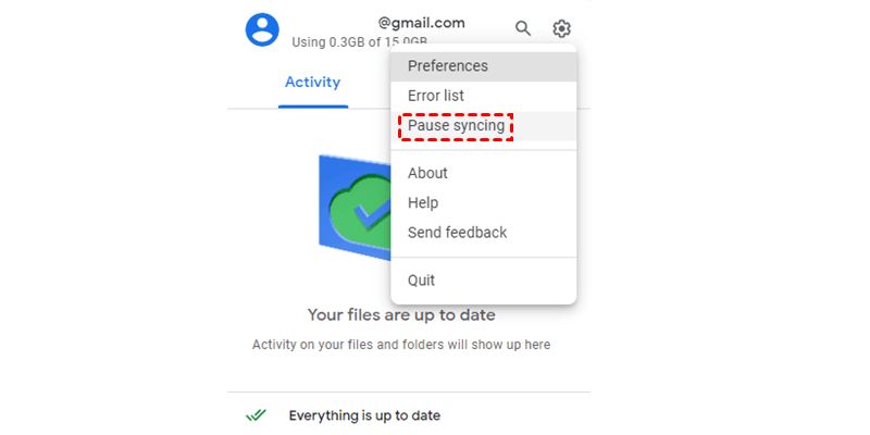 Why is my Google Drive folder on desktop not syncing?