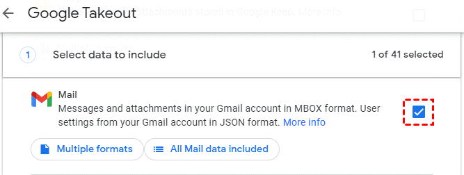 Backup Gmail Emails to Dropbox via Google Takeout