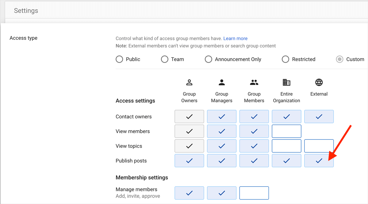 Google Workspace Access Permissions