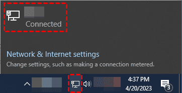 Connect to Internet Connection