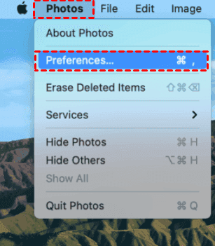 iCloud Photos Preferences on Mac