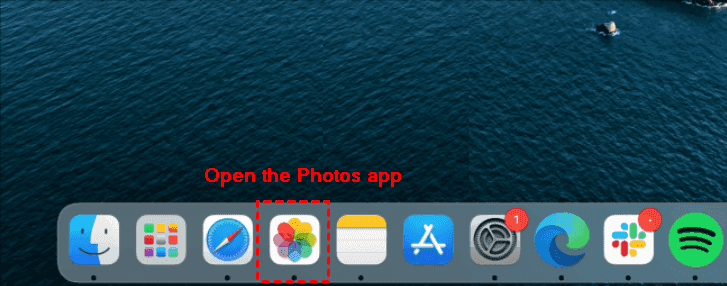 Open Photos App on Mac