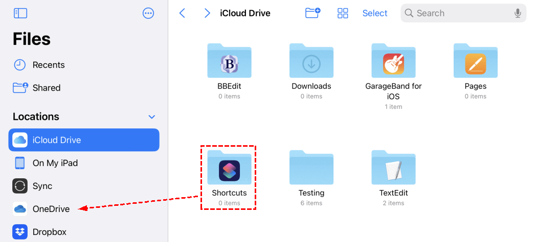 Drag iCloud Files to OneDrive on Mac