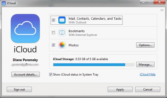 Sync Emails with iCloud