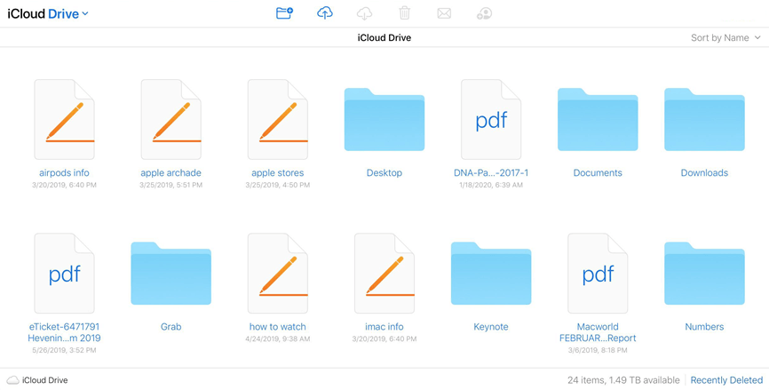 Drag the Files to the iCloud Drive Button