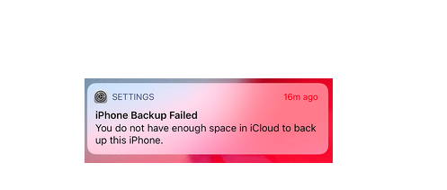 iCloud Backup Keep Failing