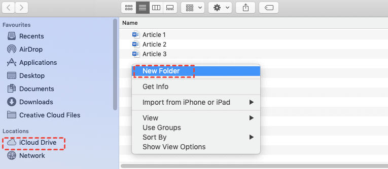 Create a New Folder on Mac