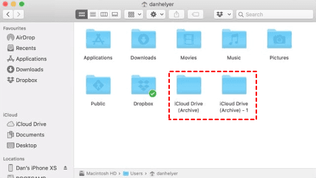 iCloud Drive Archive Folder