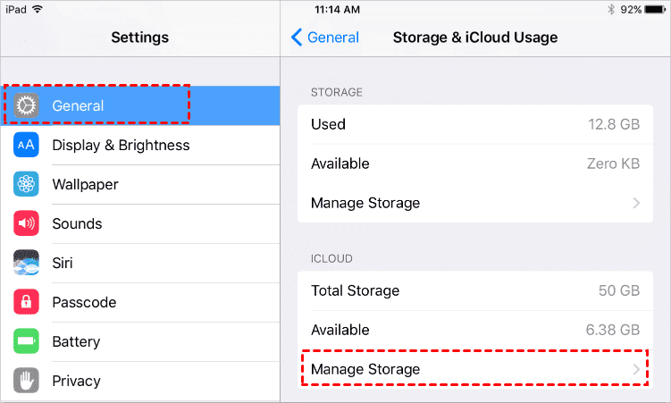 iCloud Manage Storage