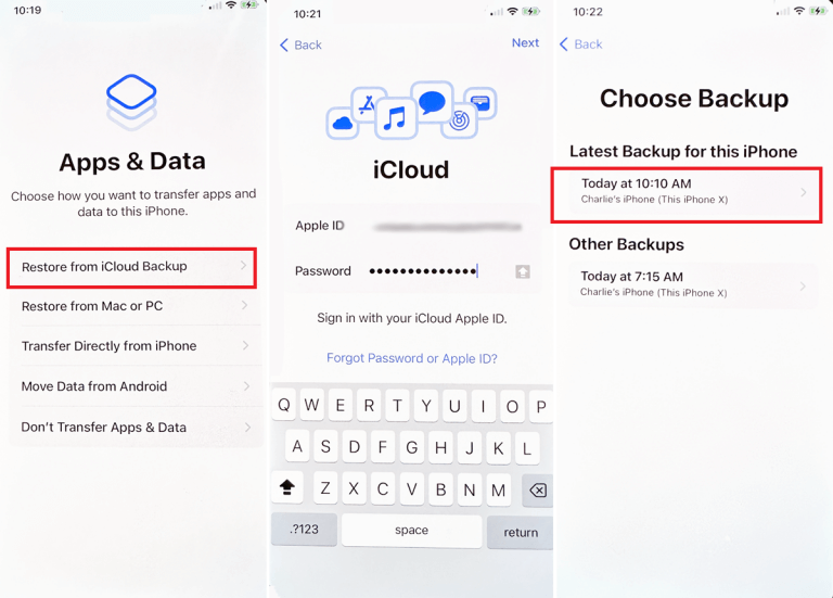 How to Download Data from iCloud to New iPhone via iCloud Backup