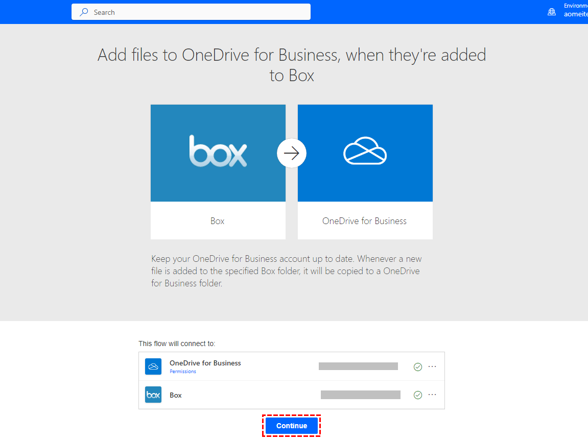 Connect Box and OneDrive for Business