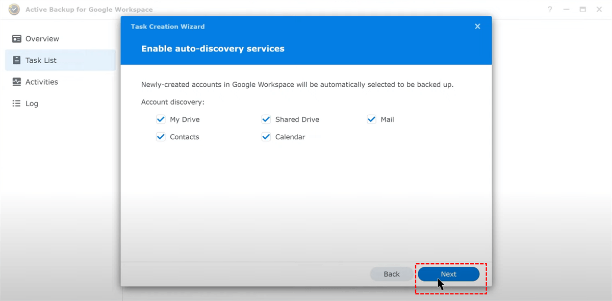 Enable Auto-Discovery Services 