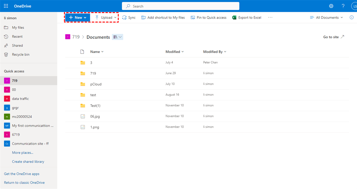 Add Files to Shared Library of OneDrive for Business