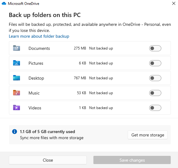 How to Stop OneDrive Backup