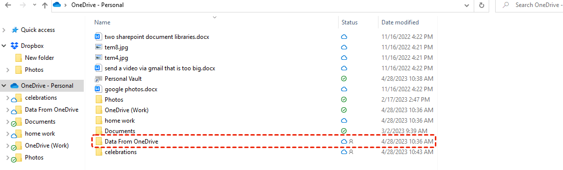 Sync OneDrive Shared Folder to PC