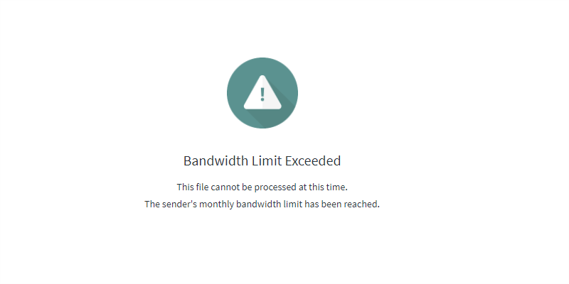 Bandwidth Limit