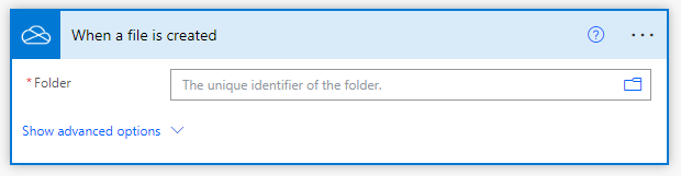 Choose OneDrive Folder