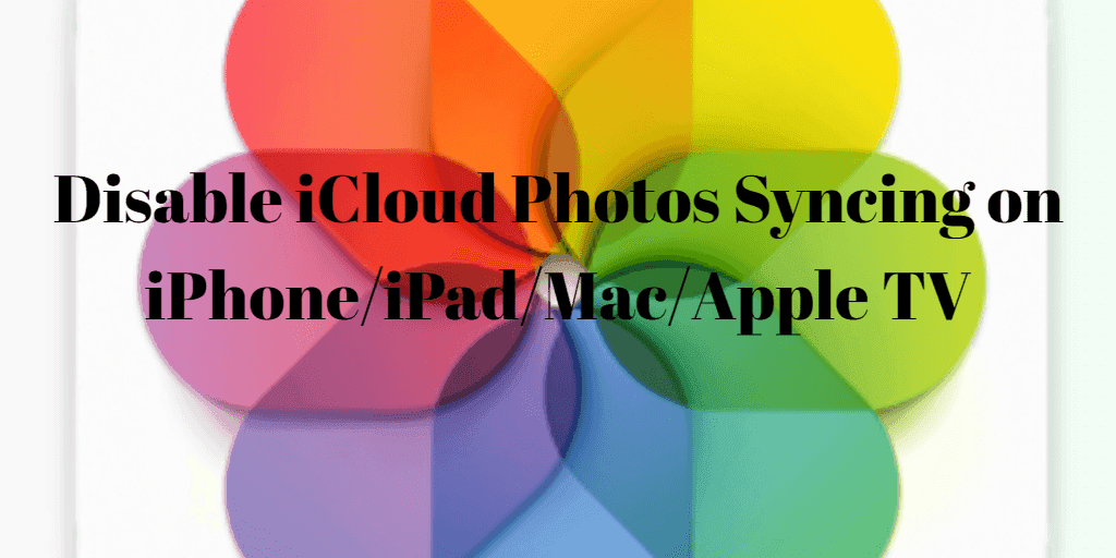 Disable iCloud Photo Syncing