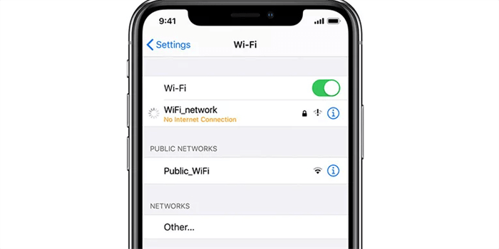 iPhone Settings Wi-Fi