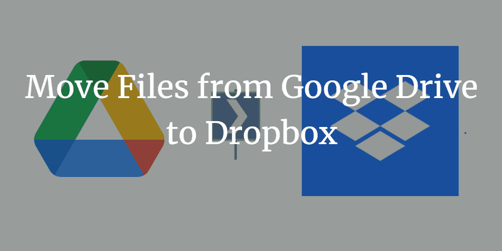 Spostare i file da Google Drive a Dropbox