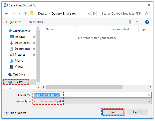 Download Outlook Email As PDFs All At Once 3 Ways 1 Tip