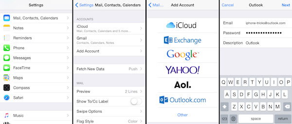 Sync Outlook to iPhone