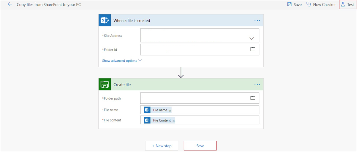 Power Automate Copy Files from Network Drive to SharePoint