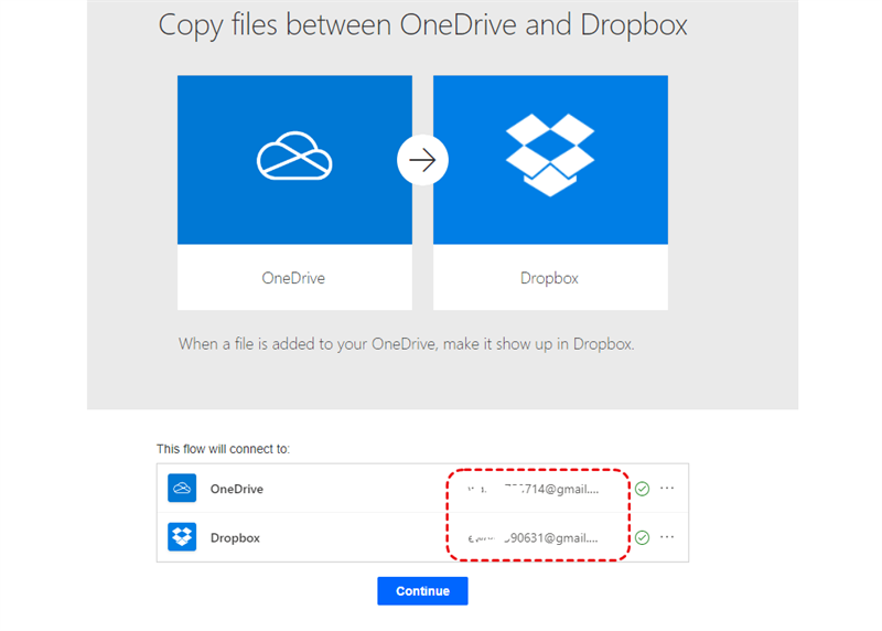 Power Automate OneDrive to Dropbox Migration