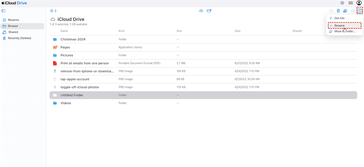 Rename iCloud Drive Folder Rename iCloud Drive Folder