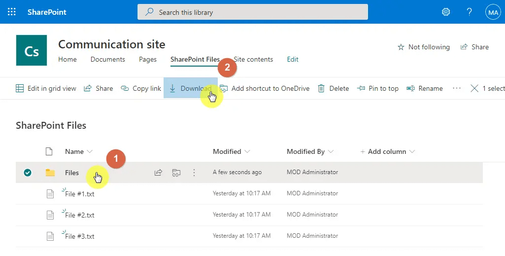 Download from SharePoint 