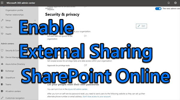 SharePoint External Sharing