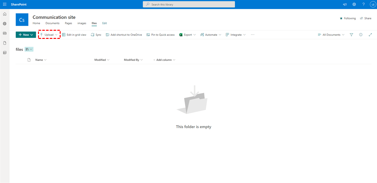 Upload to SharePoint Online