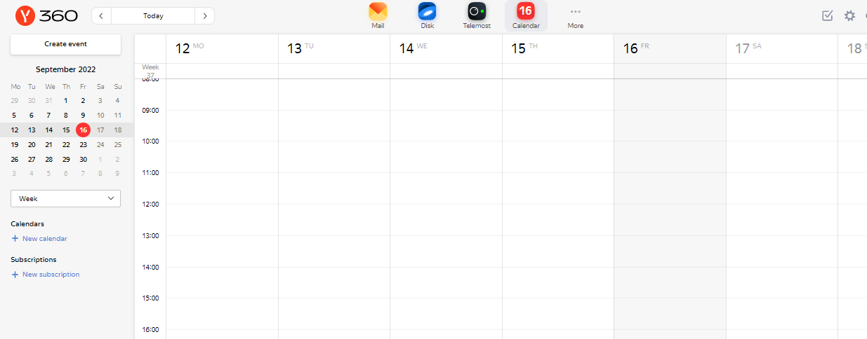 Yandex Calendar