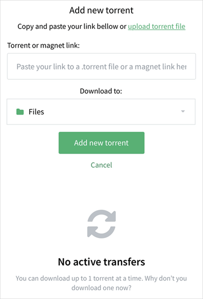 add torrent from magnet link u torrent