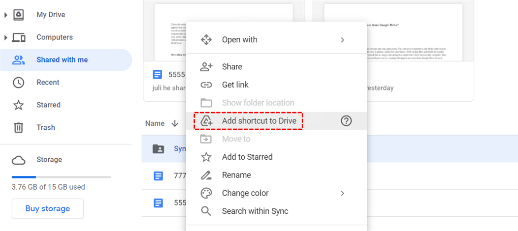 How do I open all folders in Google Drive?