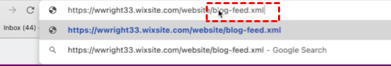 Blog Feed XML