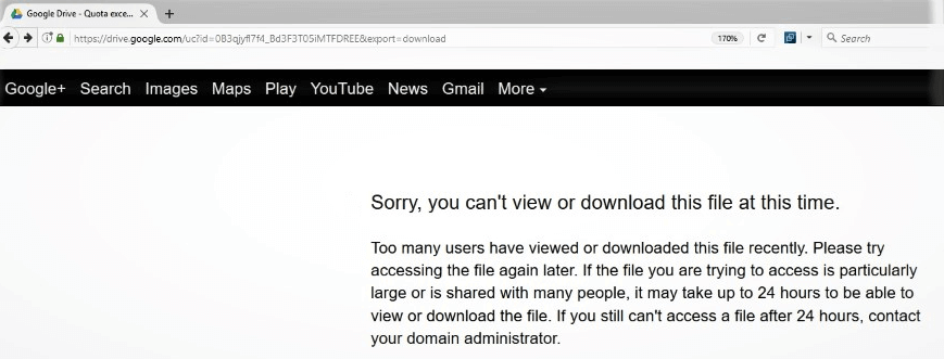 Cannot View or Download This File on Google Drive