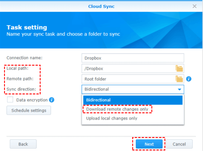 Complete Boxes on Cloud Sync