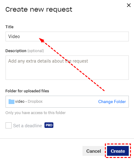 Share Videos through File Request