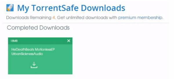 Download Magnet Link from TorrentSafe