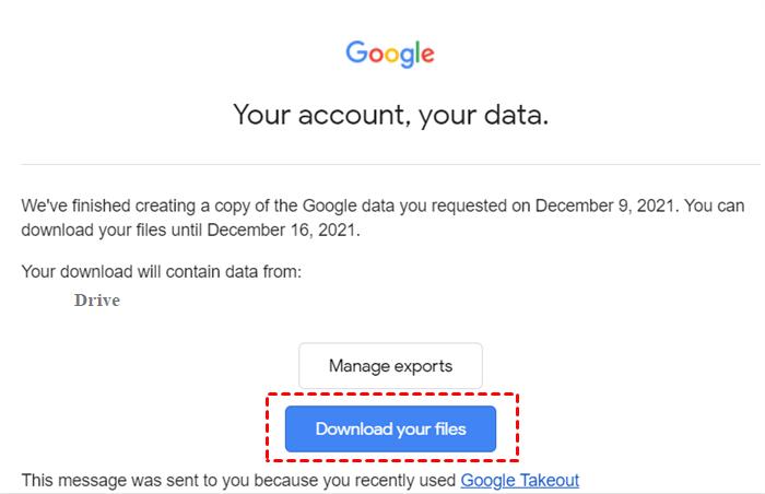 Can I download a Google backup to my computer?