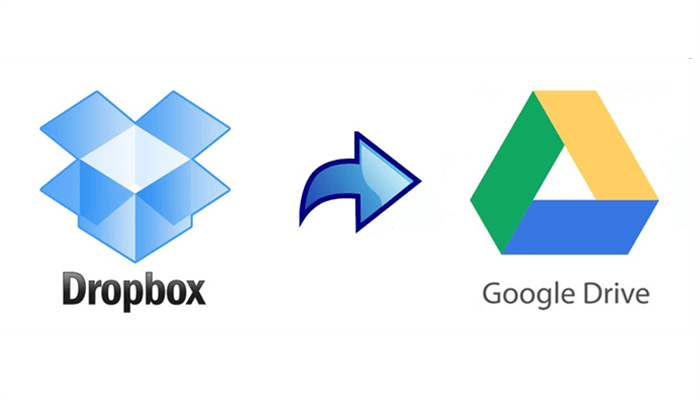 transfer files from dropbox to google drive without downloading