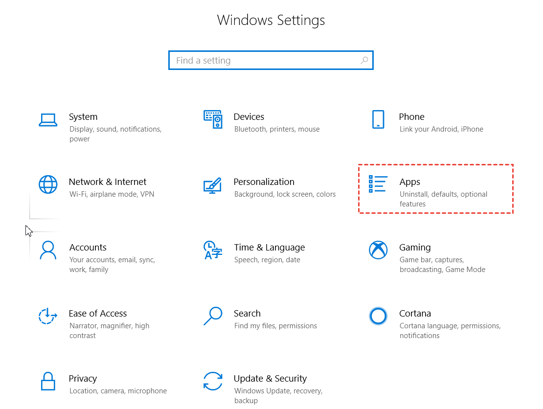 Apps in Windows