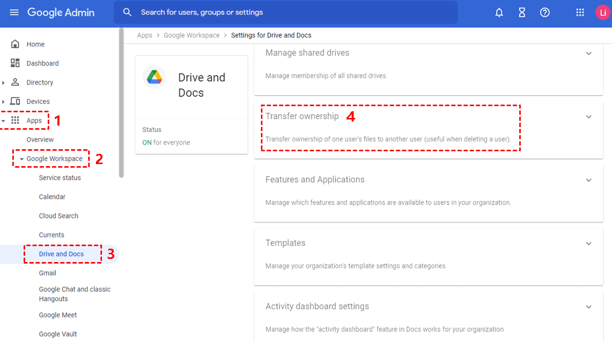 Managing Google Drive Apps