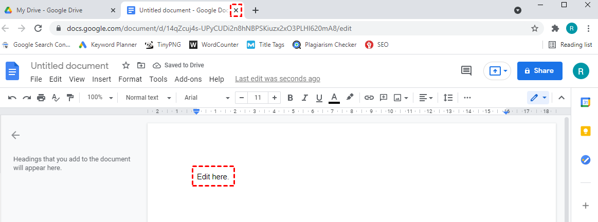 Add Google Docs to Google Drive