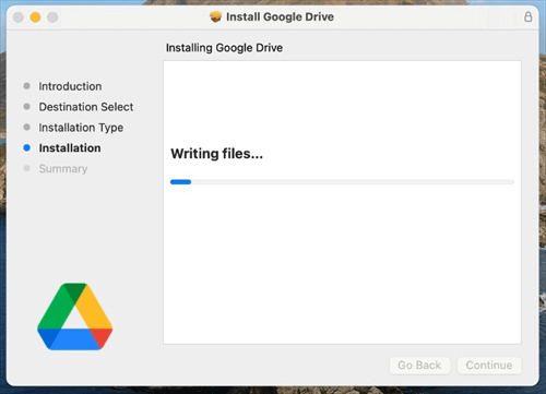 Install Google Drive for Desktop on Mac